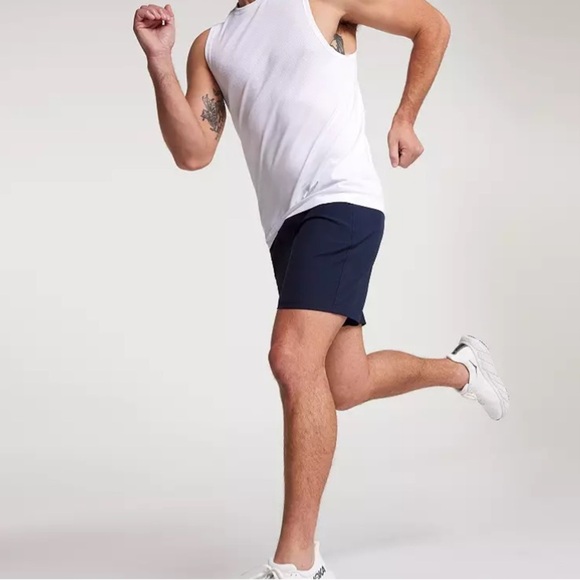 Vrst dark navy VRST Men's 7" All-In Unlined Short - Picture 2 of 5